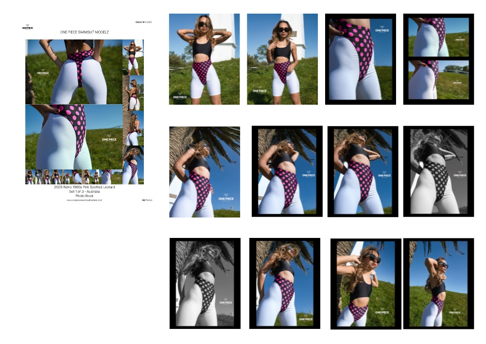 Downloadable Image eBook - Issue 14 | Set 1 of 3 | 2025 (English Version) - 1980s Pink Spotted Leotard