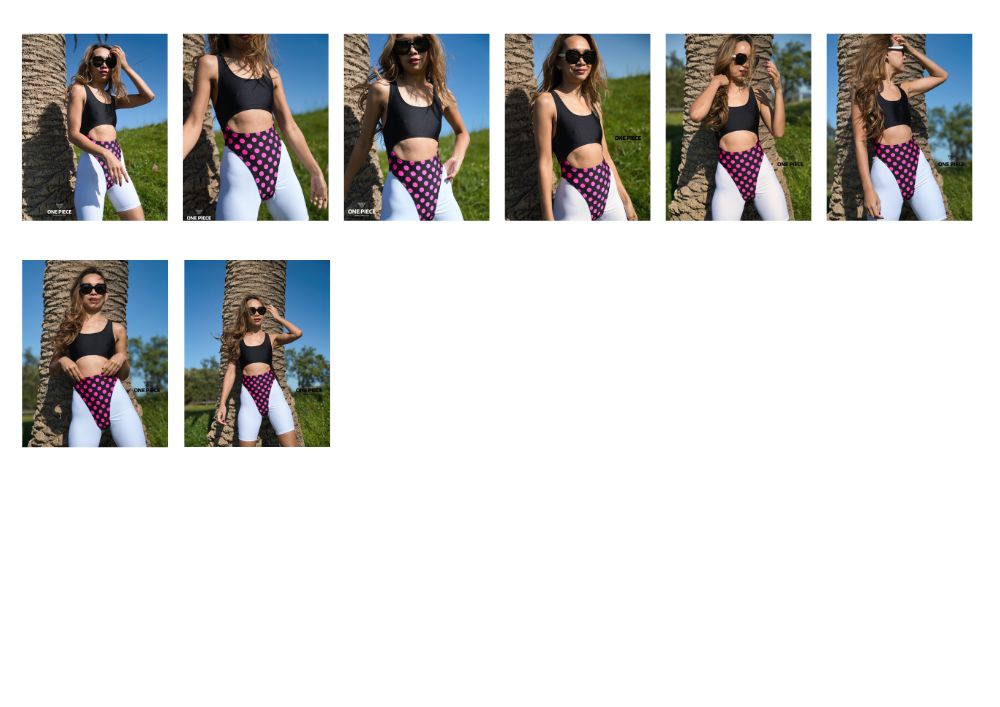 Downloadable Digital Image Files - Issue 14 | 2025 - 1980s Pink Spotted Leotard Set 1 (40 Image Files)